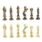 Шахматы Ренессанс из бронзы с доской из натурального камня Змеевик Decorative Thematic Chess варинант исполнения - 5 | Loft Concept в Красноярске