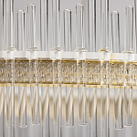 Люстра круглая с прозрачными стеклянными трубками 51 см Nembus варинант исполнения - 9 | Loft Concept в Красноярске