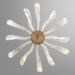 Люстра с крупными рельефным декором в виде лепестков 60 см Ethereal Bloom варинант исполнения - 4 | Loft Concept в Красноярске