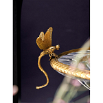 Чаша из прозрачного стекла с рельефным ободком и фигурками стрекоз Eden Garden варинант исполнения - 4 | Loft Concept в Красноярске