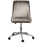 Кресло офисное с обивкой из серого велюра Stylish Velor Office Chair варинант исполнения - 6 | Loft Concept в Красноярске