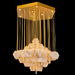 Люстра с фигурными подвесками из натурального камня Glowing Spheres варинант исполнения - 1 | Loft Concept в Красноярске