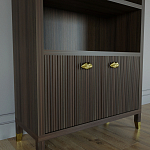 Книжный Стеллаж Elsa Dreams Walnut с задней стенкой варинант исполнения - 2 | Loft Concept в Красноярске