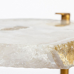 Кофейный стол со столешницей из агата Agate Design Beige варинант исполнения - 3 | Loft Concept в Красноярске