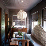 Люстра белая с несколькими ярусами деревянных палочек Bright Wooden Chandelier варинант исполнения - 5 | Loft Concept в Красноярске