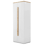 Шкаф платяной с белым глянцевым фасадом Grace of Furniture варинант исполнения - 2 | Loft Concept в Красноярске