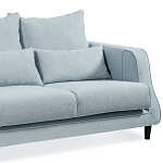 Диван Seldon с мягкими подушками голубое букле варинант исполнения - 6 | Loft Concept в Красноярске