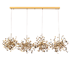 Люстра подвесная из четырех частей с металлическими круглыми элементами Terzani Argent варинант исполнения - 2 | Loft Concept в Красноярске