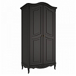 Шкаф черный из массива бука в стиле прованс Black Provence варинант исполнения - 3 | Loft Concept в Красноярске