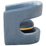 Кресло голубое Walsh Blue Armchair варинант исполнения - 5 | Loft Concept в Красноярске