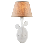 Бра с белым каркасом и тканевым абажуром Natural Stems варинант исполнения - 2 | Loft Concept в Красноярске