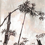 Обои ручная роспись Bamboo Quicksilver on Tarnished Silver gilded paper варинант исполнения - 1 | Loft Concept в Красноярске