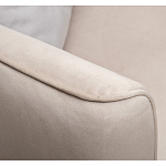 Диван двухместный раскладной светло-серый с кантом Pride варинант исполнения - 6 | Loft Concept в Красноярске