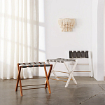 Настенный светильник с подвесками из деревянных бусин молочного цвета Wooden Beads Wall Lamp варинант исполнения - 2 | Loft Concept в Красноярске