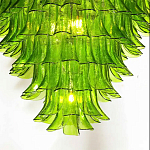 Люстра из семи ярусов зеленого стекла Independence варинант исполнения - 7 | Loft Concept в Красноярске