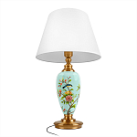 Настольная лампа голубая с изображением птиц Slip Away варинант исполнения - 3 | Loft Concept в Красноярске