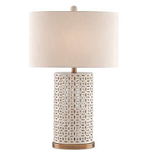 Настольная лампа с ажурным корпусом Openwork Tablecloth