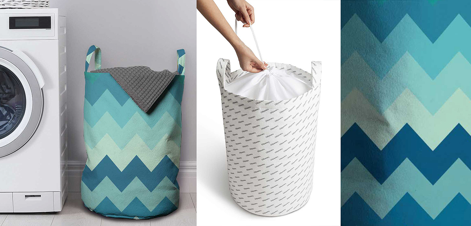 Корзина Blue Chevron Basket Корзина Blue Chevron Basket - Loft-Concept в Красноярске