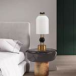 Настольная лампа в виде фонаря с белым фактурным абажуром Echoes of Light варинант исполнения - 7 | Loft Concept в Красноярске