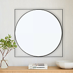 Зеркало в черной металлической раме Urban Style Mirror варинант исполнения - 3 | Loft Concept в Красноярске