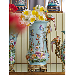 Ваза с птичкой из фарфора с бронзовыми элементами Garden of Eden варинант исполнения - 7 | Loft Concept в Красноярске