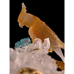 Люстра круглая на золотом каркасе с птичками и цветочным декором Miscellaneous herbs варинант исполнения - 3 | Loft Concept в Красноярске