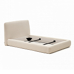 Кровать со съемным бежевым чехлом из ткани букле White Boucle Collection варинант исполнения - 2 | Loft Concept в Красноярске