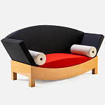 Дизайнерский диван с двумя подушками-валиками Poltronova Mitzi Sofa варинант исполнения - 3 | Loft Concept в Красноярске