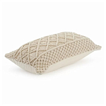 Чехол на подушку с макраме бежевого цвета Macrame варинант исполнения - 1 | Loft Concept в Красноярске