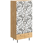 Шкаф с принтом Leaf bouquet варинант исполнения - 1 | Loft Concept в Красноярске