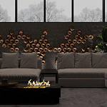 Гипсовая 3D панель с принтографией PM-41 варинант исполнения - 4 | Loft Concept в Красноярске