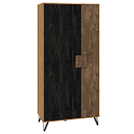 Шкаф двухдверный с 2-мя отделами с полками Stone Effect варинант исполнения - 1 | Loft Concept в Красноярске