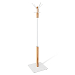 Вешалка с квадратным основанием и 4-мя белыми металлическими крючками Industrial Metal Rust варинант исполнения - 1 | Loft Concept в Красноярске