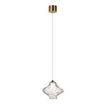 Подвесной светильник с плафоном из фактурного прозрачного стекла Light Ensemble варинант исполнения - 3 | Loft Concept в Красноярске