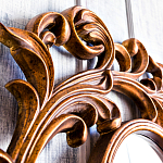 Зеркало настенное с рамой цвета античная бронза Classic Ornament Mirror варинант исполнения - 4 | Loft Concept в Красноярске