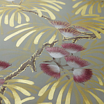 Обои ручная роспись Silk Tree Colourway SC-80 on Pale Grey dyed silk варинант исполнения - 2 | Loft Concept в Красноярске