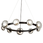 Светодиодная кольцевая люстра IONA Сhandelier black варинант исполнения - 1 | Loft Concept в Красноярске