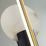 Бра с круглым плафоном из алебастра и бронзовой декоративной стрекозой 65 Alaris  варинант исполнения - 6 | Loft Concept в Красноярске