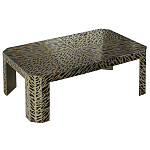 Дизайнерский кофейный стол с рисунком леопард Neytiri Beige Leopard варинант исполнения - 1 | Loft Concept в Красноярске