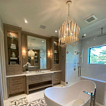 Люстра белая с несколькими ярусами деревянных палочек Bright Wooden Chandelier варинант исполнения - 8 | Loft Concept в Красноярске