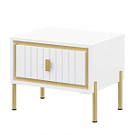 Тумба прикроватная белая с ящиком Antique Order варинант исполнения - 1 | Loft Concept в Красноярске