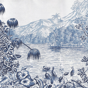 Обои ручная роспись Le Brésil Mer Bleue