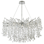 Люстра с хрустальными подвесками на металлических ветках Fairytree Light Silver Chandelier 18 варинант исполнения - 2 | Loft Concept в Красноярске
