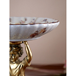 Чаша с цветочным орнаментом на ножке в виде бронзового ангела Eden Garden варинант исполнения - 8 | Loft Concept в Красноярске