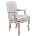 Кресло Aubrey Classical Armchair beige flax варинант исполнения - 1 | Loft Concept в Красноярске