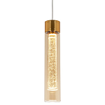 Подвесной светильник золото Sparkling Bubbles Tube Gold Amber Hanging Lamp варинант исполнения - 1 | Loft Concept в Красноярске
