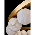 Люстра круглая с сферическими плафонами из натурального камня Phased Spheres варинант исполнения - 3 | Loft Concept в Красноярске