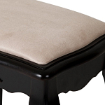 Табурет из массива березы с льяной обивкой в стиле прованс Vintage варинант исполнения - 3 | Loft Concept в Красноярске