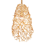 Подвесной светильник золотой в виде кораллов Coral Decor варинант исполнения - 2 | Loft Concept в Красноярске
