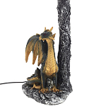 Настольная лампа Дракон Dragon Black Gold Table Lamp Синий Абажур варинант исполнения - 3 | Loft Concept в Красноярске